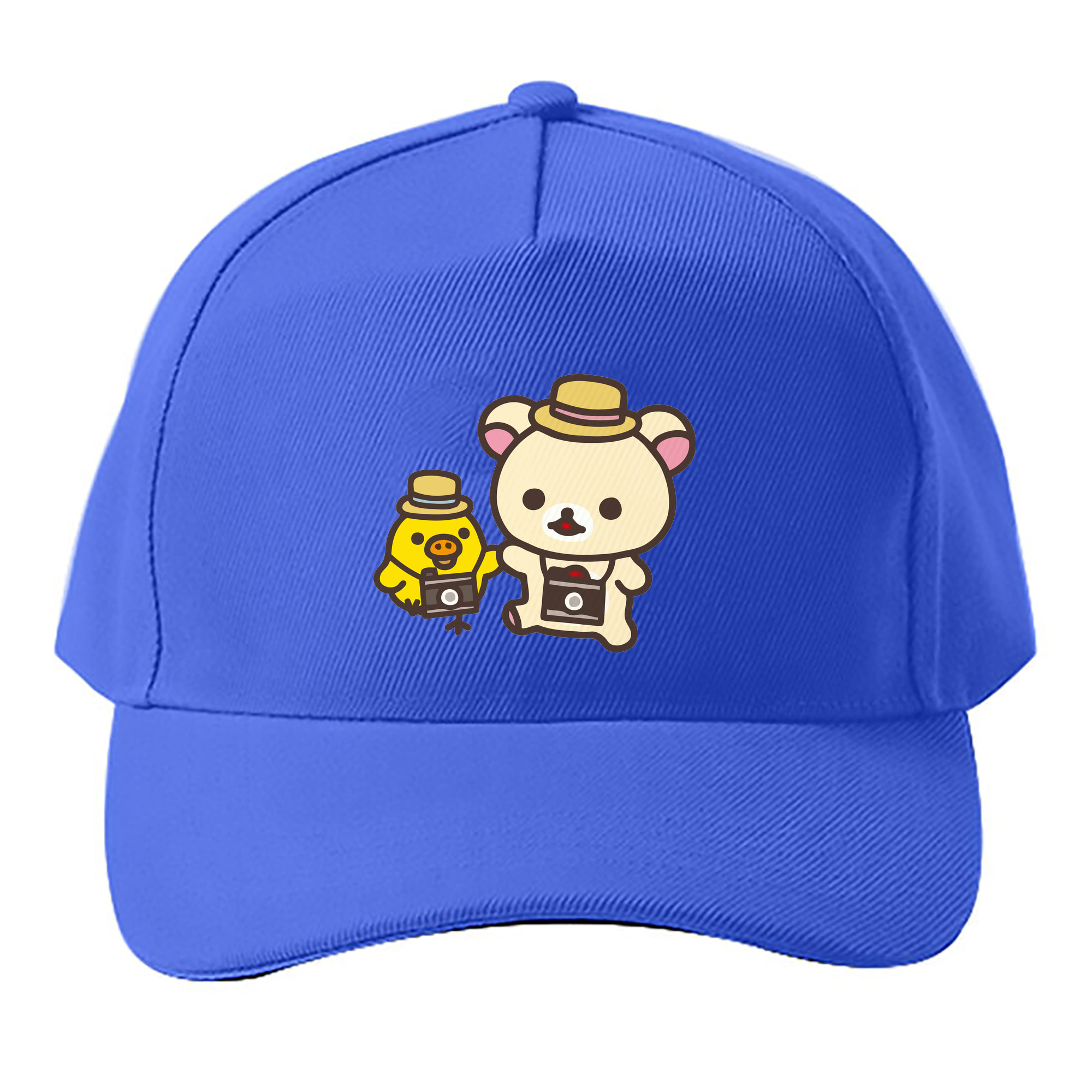（画像用） リラックマ リラックマ キイロイトリ Rilakkuma Korilakkuma Kiiroitori ベースボールキャップ 綿100％ 男女兼用 帽子 スポーツ
